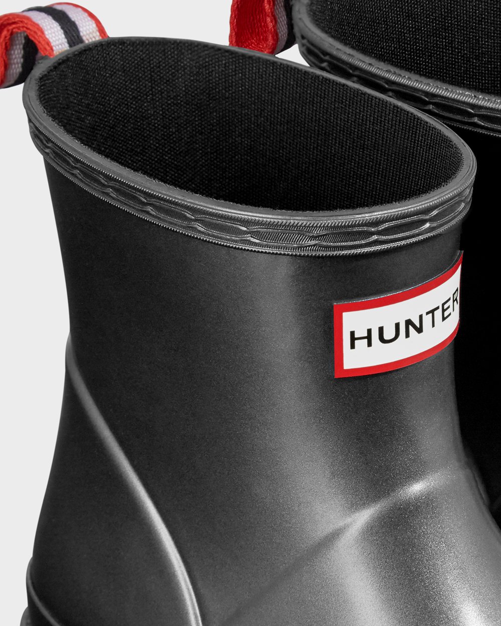 Bottes Play Hunter Original Short Pearlized Rain Femme Noir SJDBGLH-26